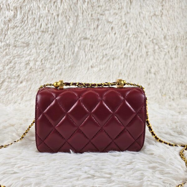 [REP 1:1] Chanel 21 Plum Red luxury Bag  For Women, Women's Bags 22cm