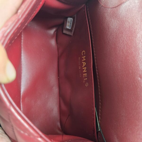 [REP 1:1] Chanel 21 Plum Red luxury Bag  For Women, Women's Bags 22cm