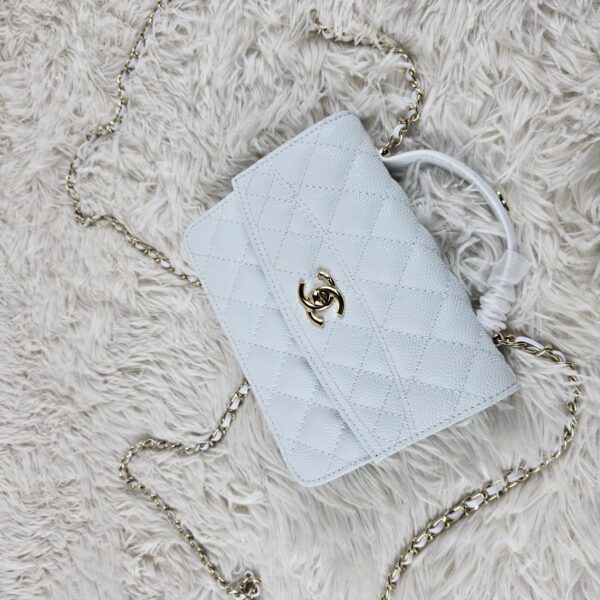 [REP 1:1] Chanel Balo Woc White luxury Bag  For Women, Women's Bags 18cm
