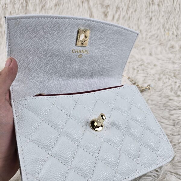 [REP 1:1] Chanel Balo Woc White luxury Bag  For Women, Women's Bags 18cm