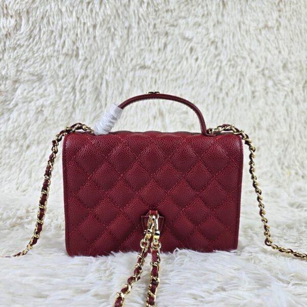 [REP 1:1] Chanel Balo Woc Red luxury Bag  For Women, Women's Bags 18cm