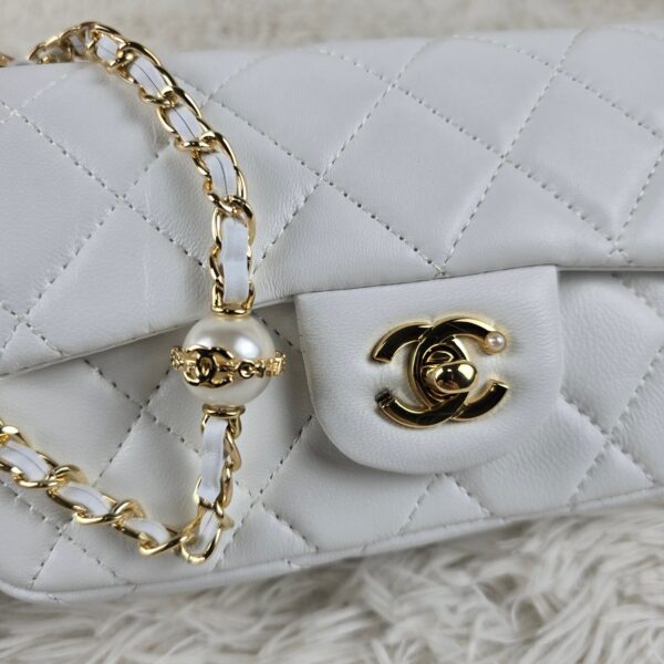 [REP 1:1] Chanel Mini Love Flap Bag White luxury Bag  For Women, Women's Bags 20cm