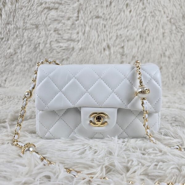 [REP 1:1] Chanel Mini Love Flap Bag White luxury Bag  For Women, Women's Bags 20cm
