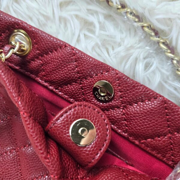[ [REP 1:1] Chanel Small 24P Red hobo luxury Bag  For Women, Women's Bags 18cm