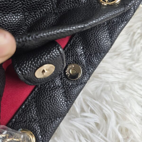 [ [REP 1:1] Chanel Small 24P Black hobo luxury Bag  For Women, Women's Bags 18cm