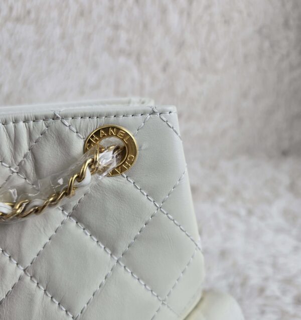 [REP 1:1] Chanel 25C White Duma Bucket Backpack luxury Bag  For Women, Women's Bags 31cm
