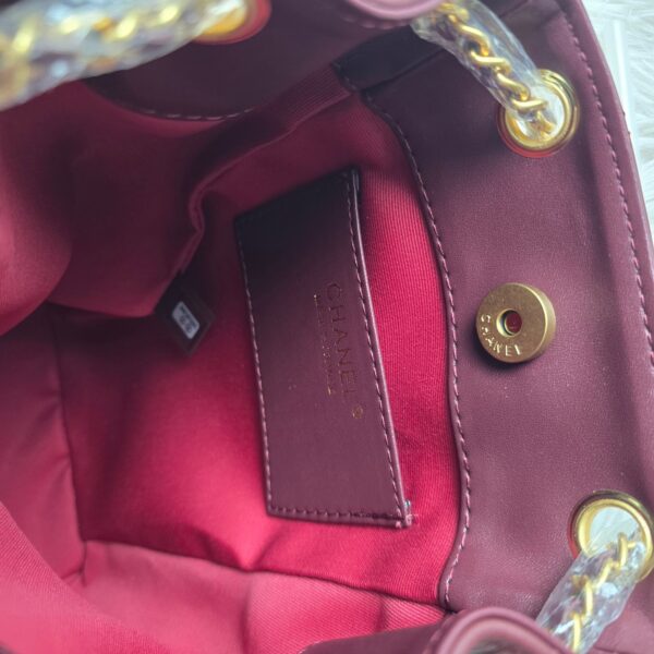 [REP 1:1] Chanel 25C Red Duma Bucket Backpack luxury Bag  For Women, Women's Bags 31cm