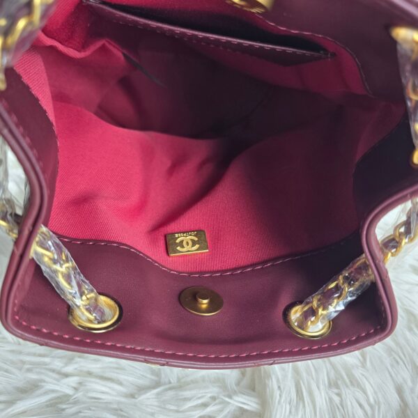 [REP 1:1] Chanel 25C Red Duma Bucket Backpack luxury Bag  For Women, Women's Bags 31cm