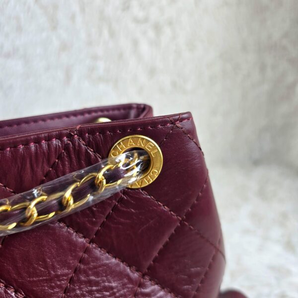 [REP 1:1] Chanel 25C Red Duma Bucket Backpack luxury Bag  For Women, Women's Bags 31cm