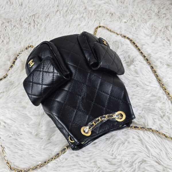 [REP 1:1] Chanel 25C Black Duma Bucket Backpack luxury Bag  For Women, Women's Bags 31cm