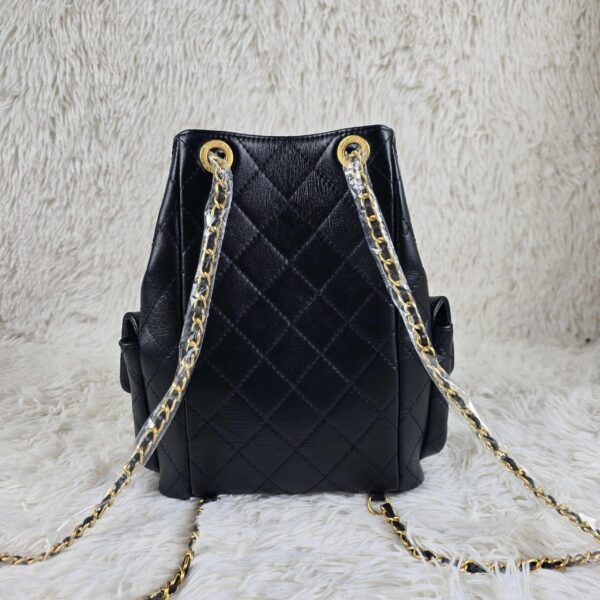 [REP 1:1] Chanel 25C Black Duma Bucket Backpack luxury Bag  For Women, Women's Bags 31cm