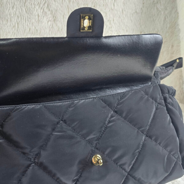 [REP 1:1] Chanel 24N Ski Series Nylon Fabric Large Flannel luxury Bag  For Women, Women's Bags 44cm