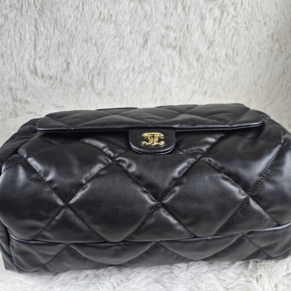 [REP 1:1] Chanel 24N Ski Series Nylon Fabric Large Sheep Pattern luxury Bag  For Women, Women's Bags 44cm