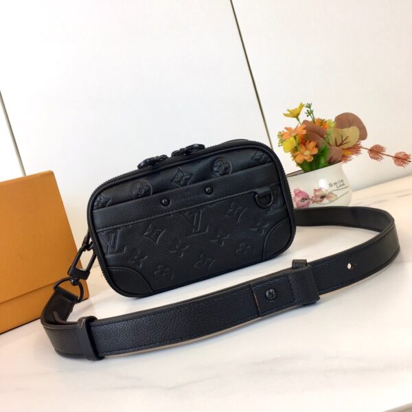 1:1 Replica Louis Vuitton LV Alpha Wearable Wallet Monogram Shadow Leather Unique Bag For Unisex M82544 - 18.5 cm