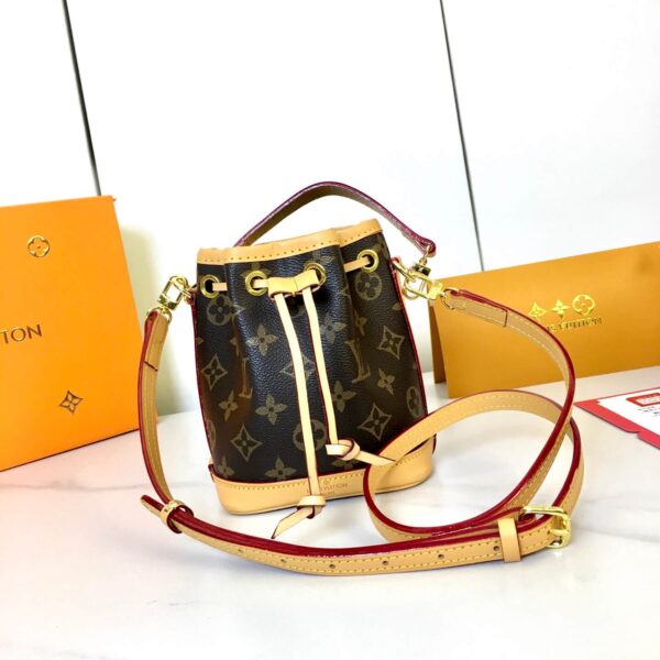 1:1 Replica Louis Vuitton LV Nano Noe Monogram Luxury Bag For Women M81266 - 16 cm