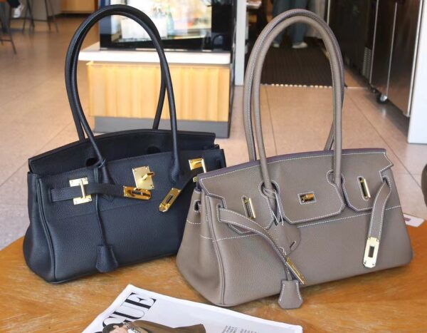 Hermes Etoupe Birkin Shoulder Bag