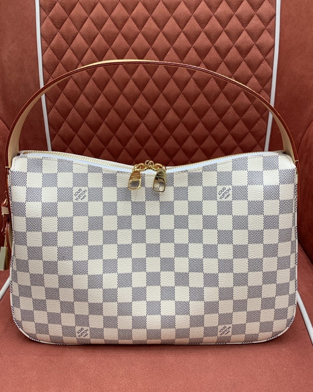 1:1 Replica Louis Vuitton LV Slouchy PM Damier Azur Canvas N00126 - 33cm